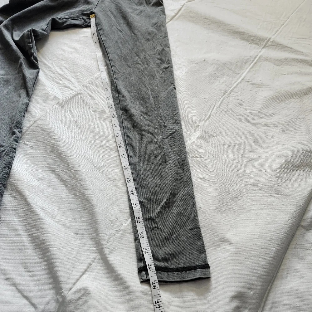 Aerie Size Medium High-Rise Lace-Up Gray Jeans